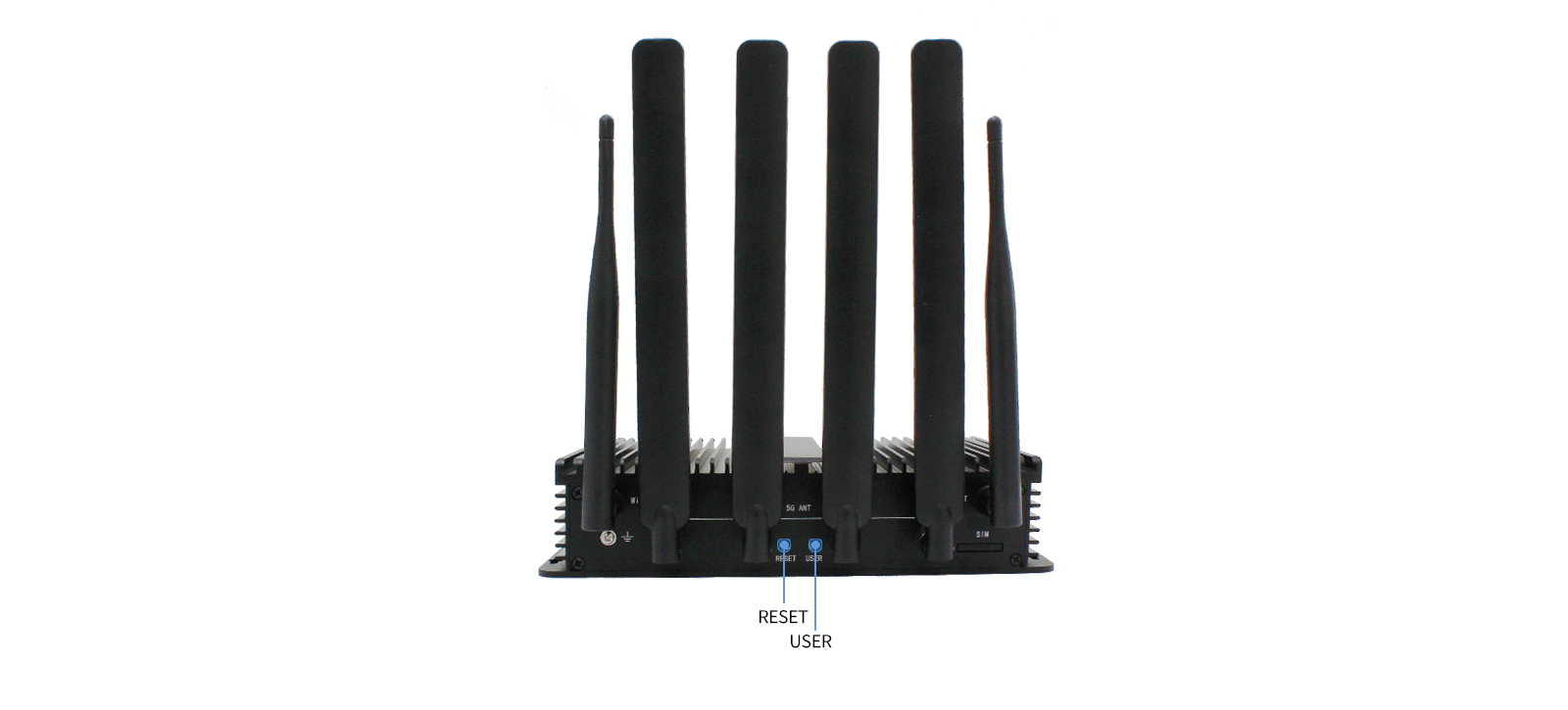 5G智能网关背面接口