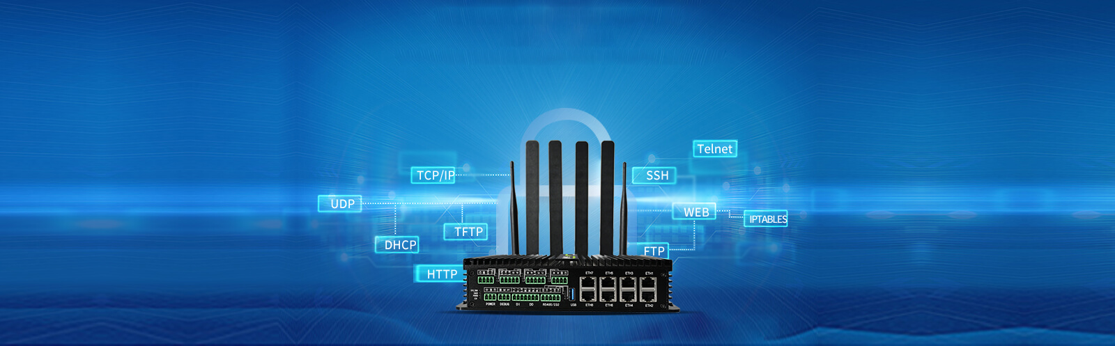 5G智能网关内置多种网络通用协议
