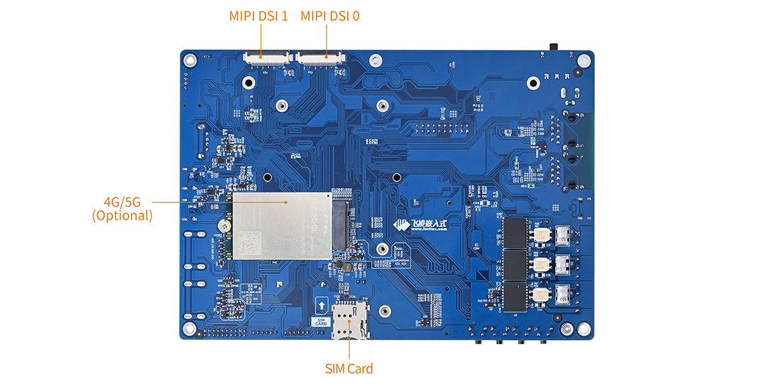 瑞芯微rk3588开发板评估板背面