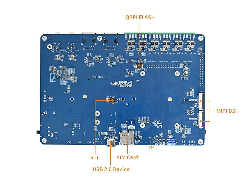 芯驰D9pro开发板评估板背面